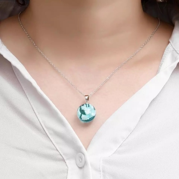 🎉 New Clouds & Blue Sky Silver Plated Necklace